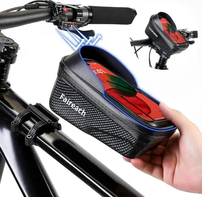 Image de Sacoche vélo cadre étanche avec écran tactile 0,25mm, noir