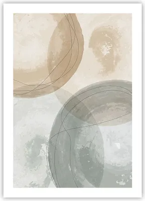 Produktbild von Poster - Poster ohne Rahmen - Aquarell Räder Pastell - 50x70 cm - Wand Bild - Wanddeko - Wandbilder - Kunstposter - Wandposter - Bilder - Kunstdruck - Wanddekoration - Wandbild - P2XPA50x70-4842