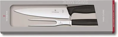 Imagen del producto de Conjunto de cuchillo y tenedor para cortar carne, Swiss Classic, de 2 piezas