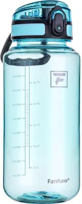 Produktbild von Wasserflasche 1L BPA-frei Tritan blau