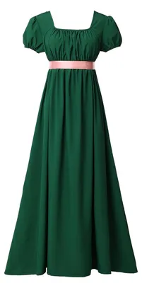 Imagen del producto de Vestido retro de cintura alta para mujer con volantes