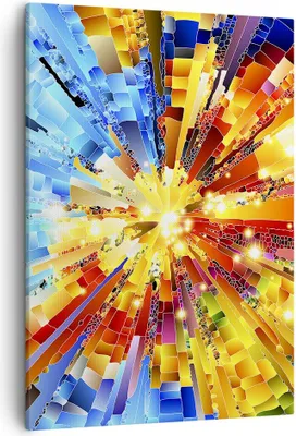 Produktbild von Bild auf Leinwand - Leinwandbild - Einteilig - Abstraktion modern - 50x70cm - Wand Bild - Wanddeko - Wandbilder - Leinwanddruck - Wanddekoration - Leinwand bilder - Wandbild - PA50x70-3982