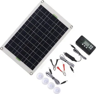 Zdjęcie produktu dla Ładowarka słoneczna do panelu słonecznego 30 A, 50 W – przenośna do kampera