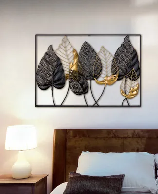 Obrázek produktu pro SANTOS nástěnná dekorace - černá - kov - v. 65cm x š. 95cm - Deco