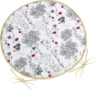 Image de Siège DITA rond lisse - diamètre 40 cm - Gris,Rouge,Blanc