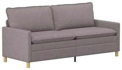 Image de Canapé vidaXL Taupe 196 x 81 x 87,5 cm en tissu