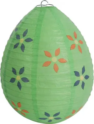 Produktbild von Eierpapierlaterne, gefaltet, 25 cm, grün