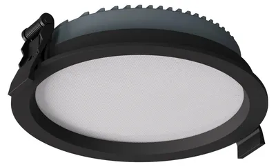 Productafbeelding van XEVO CCT LED-lamp, rond, 13W, 200-240V AC, kleurtemperatuur instelbaar (3000/4000K), kleurweergave CRI 90, IP20/IP44, 90°, zwart