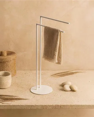 Immagine prodotto di Piantana portasciugamani bianco opaco Style