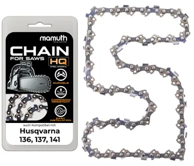 Immagine prodotto di Catena per sega 45cm 1,3mm 3/8"" 62TG per Husqvarna 136, 137, 141