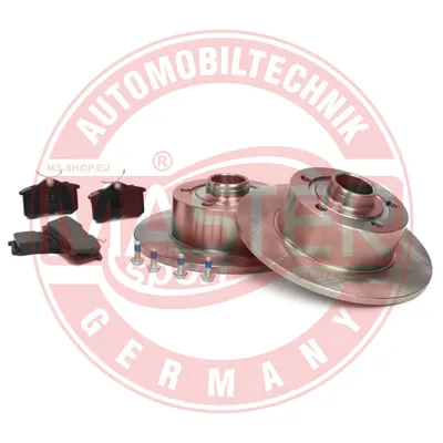 Produktbild von 2x BREMSSCHEIBEN mit Anti-Quietsch-Blech + BREMSBELÄGE HINTEN