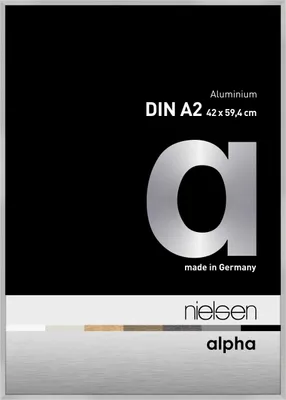 Obrázek produktu pro Hliníkový obrazový rám Nielsen Alpha 42x59,4 cm stříbrný matný