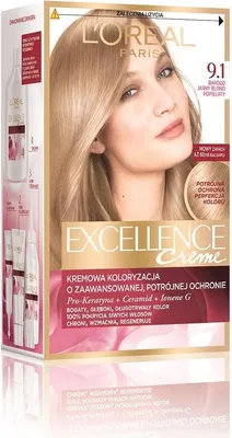 Produktbild von Loreal Excellence Creme Farbe 9.1 sehr helles Aschblond