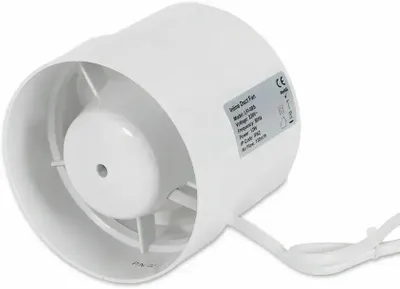 Produktbild von Lüfter - Rohrventilator / Kanalventilator - 100 mm Rund - Kugellager-Motor - Abluft / Zuluft - Weiß