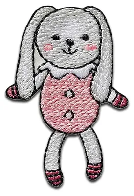 Obrázek produktu pro Mono-Quick králíček na hraní - záplata, nažehlovací záplata, nášivka, nášivky, k nažehlení, velikost: 4,1 x 2,8 cm
