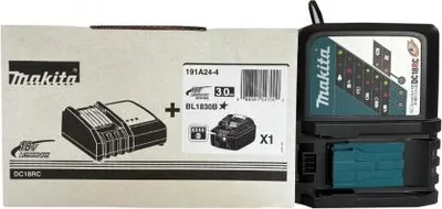 Obrázok produktu pre Makita DC18RC, Nabíjačka batérií, 18 V, Makita, Čierna, 230 V, Lithium-ion (Li-ion), Nikel-Metal Hydrid (nimh)
