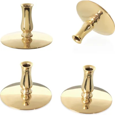 Produktbild von 4x Kerzenhalter Messing Kerzenständer Dünne Altarkerzen Bis Ø6,7mm Hochzeit 6731