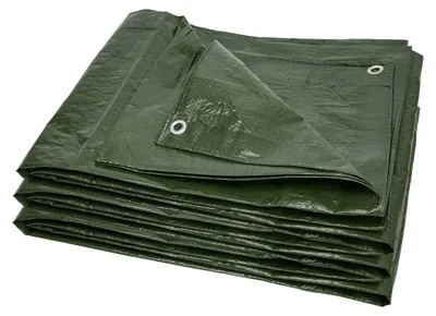 Image de Bâche Garronda imperméable, avec œillets – 10 x 15 m, 80 g/m² – Bâche en tissu PE – Résistante aux UV, lavable – Bâche imperméable pour meubles de jardin, bois et outils – GD-0162, verte