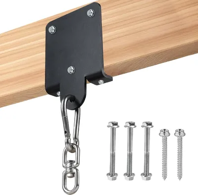 Produktbild von Heavy Duty Boxsack Halterung, Robuste Wand- und Deckenhalterung, 360° Drehbarer Holz-Haken, für Boxen