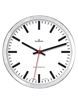 Produktbild von Dugena 4460656 Wanduhr Funkuhr Uhr Unisex weiss