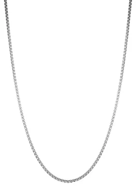 Produktbild von DonDon® Herren Halskette Edelstahl Länge 52 cm - Ø 0,3 cm