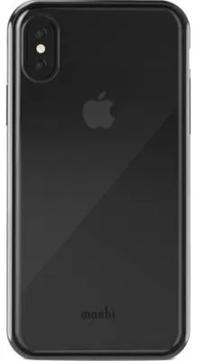 Produktbild von Moshi Vitros, Hauthülle, Apple, iPhone X, 14,7 cm (5.8"), Schwarz, Transparent