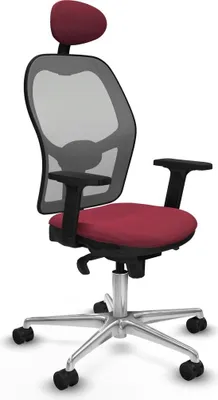 Immagine prodotto di Sedia da ufficio con poggiatesta Jorquera Piqueras y Crespo 2D086N1 Rosso granato