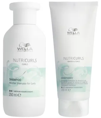 Produktbild von Wella Professionals Nutricurls Set - Shampoo 250 ml + Conditioner 200 ml