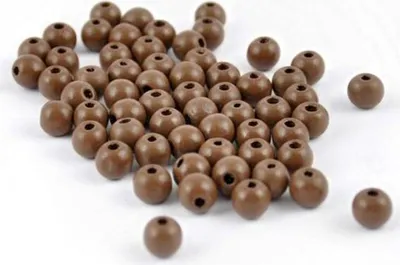 Produktbild von Holzperlen dunkelbraun 12 mm