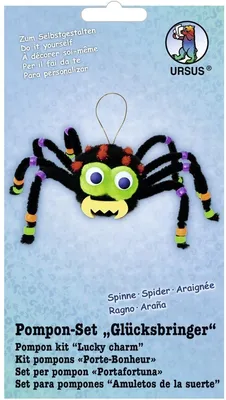 Produktbild von Bastelset Pompon-Set 'Glücksbringer Spinne'