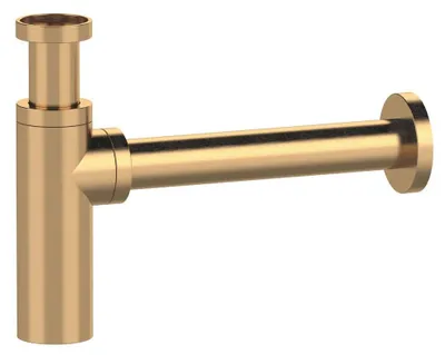 Produktbild von Waschtisch Siphon 5/4", Auslauf 32mm, Gold matt
