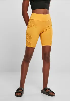Produktbild von Urban Classics TB4354 | Ladies High Waist Tech Mesh Cycle Shorts Radlerhose - Farbe: magicmango - Größe: S