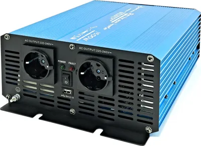 Produktbild von Spannungswandler 12V 230V Blau Reiner Sinus Wechselrichter : 1500 W