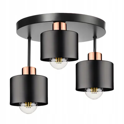 Produktbild von Hängelampe Pendelleuchte Deckenlampe Leuchter E27 Metall Schwarz