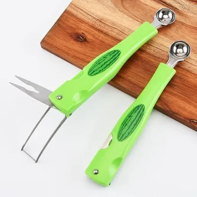 Produktbild von Wassermelonenkugelausstecher Ergonomische Portionsschaufel Küchenhelfer | Präziser Melonenschneider für Obst für Zuhause Restaurant Camping Picknick Party Mango Drachenfrucht Dessert Salat