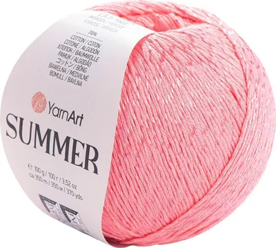Produktbild von Yarn Art Summer 10 Light Red Strickgarn