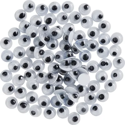 Produktbild von VBS Wackelaugen zum Aufkleben "Rund", 4 mm, 100 Stück