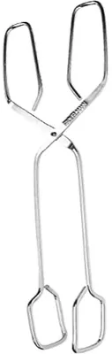 Grillzange aus Edelstahl, klassisch, silber, 29,5 cm, 1 Stück