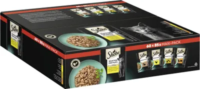 Produktbild von SHEBA® Portionsbeutel Multipack Selection Mini Filets in Sauce Geflügel Variation 60 x 85g