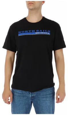 Zdjęcie produktu dla NORTH SAILS T-shirt męski bawełna czarny GR70288 - Rozmiar: XXL