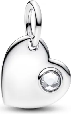 Produktbild von PANDORA MOMENTS Charm Herz April gravierbar 794295C04