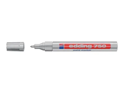 Obrázek produktu pro Edding Paintmarker Malířský popisovač 750 2-4mm 750BLICRE stříbrný Blistr
