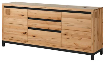 Produktbild von MASSIVMOEBEL24 Sideboard Kernbuche 190x45x85 natur geölt VILLANDERS #151