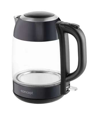 Obrázek produktu pro Concept RK4082, 1,7 l, 2200 W, Černá, Nerezová ocel, Sklo, Nerezová ocel, Indikátor úrovně vody