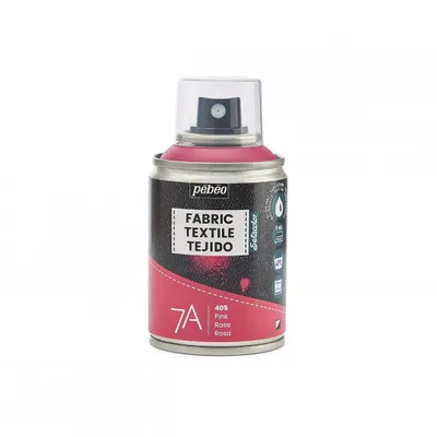 Produktbild von Pebeo 7A Aerosol Textilfarbe auf Wasserbasis, 100 ml, Rosa