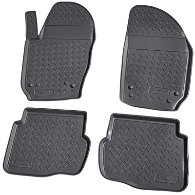 Produktbild von 3D Gummi Fussmatten für VW Polo | Typ 9N | BJ 2001-2009 | passgenau mit Rand