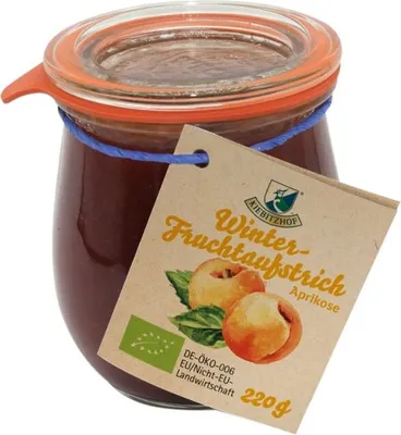 Produktbild von Fruchtaufstrich - Winterliebe Aprikose 220g