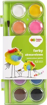 Immagine prodotto di Colori ad acquerello 12 colori Premium Happy Color