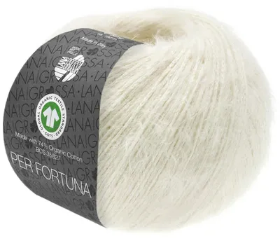 Produktbild von Lana Grossa - Per Fortuna GOTS 0008 ecru
