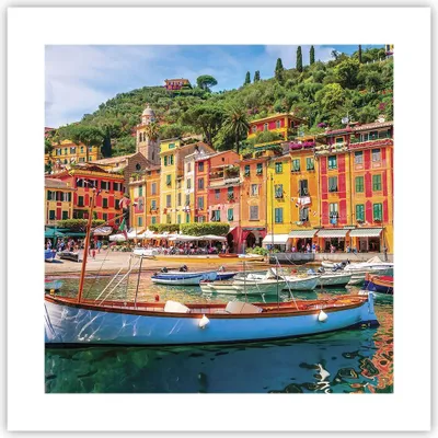 Produktbild von Poster - Poster ohne Rahmen - Weihnachtsmann Margherita Ligure - 40x40 cm - Wand Bild - Wanddeko - Wandbilder - Kunstposter - Wandposter - Bilder - Kunstdruck - Wandbild - P2XAC40x40-4232